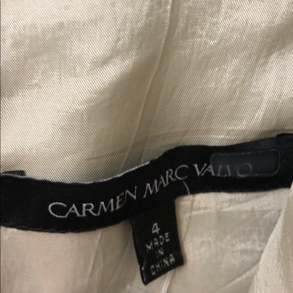 Carmen Marc Valvo Citrus Flare Dress Size 4 - Picture 8 of 9